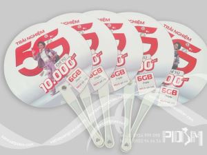 Xương quạt nhựa, cán quạt nhựa, Gia công quạt nhựa cầm tay quảng cáo