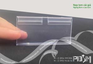 Nẹp treo gài giá móc kệ hàng siêu thị