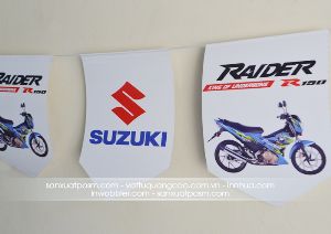 In cờ dây, in cờ treo quảng cáo xe Suzuki