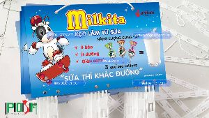 Hanger bảng treo quảng cáo sản phẩm kẹo sữa Milkita
