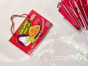 Bảng treo dây nhựa treo Chà bông thịt gà bán tết