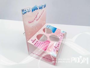 Khay mica tester trưng bày sản phẩm mẫu thử