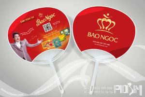 In quạt nhựa quảng cáo theo yêu cầu