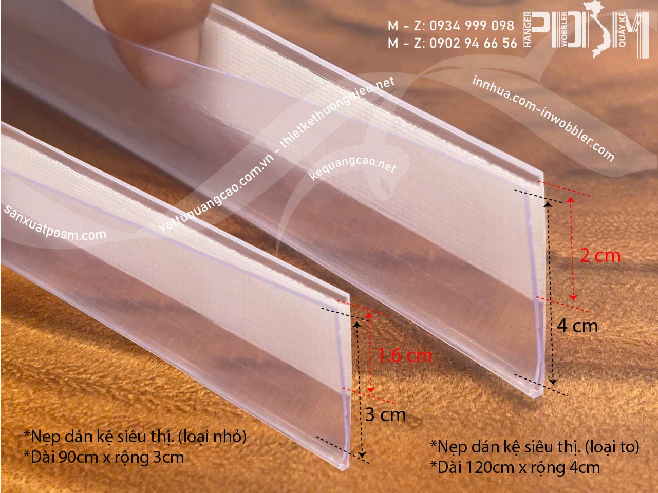 Nẹp gắn thành kệ siêu thị, nẹp nhựa giá kệ siêu thị - Ảnh 3