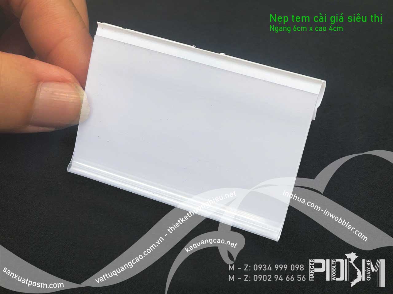 Nẹp treo gài giá móc kệ hàng siêu thị - Ảnh 4