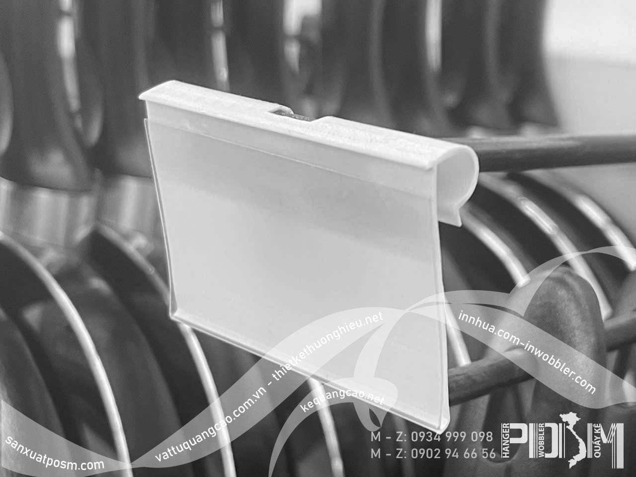 Nẹp treo gài giá móc kệ hàng siêu thị - Ảnh 5