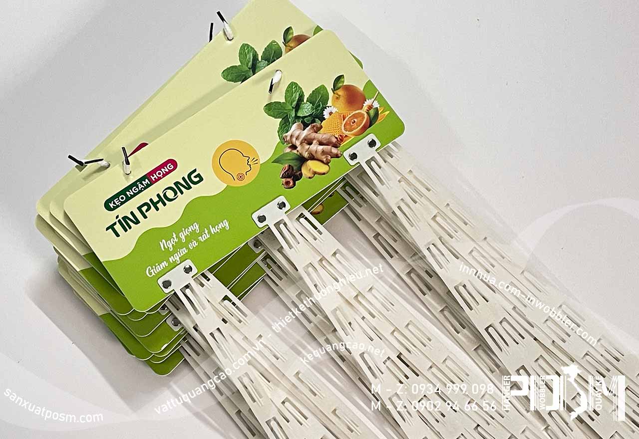 Hanger dây nhựa treo POSM kẹo ngậm họng Tín Phong