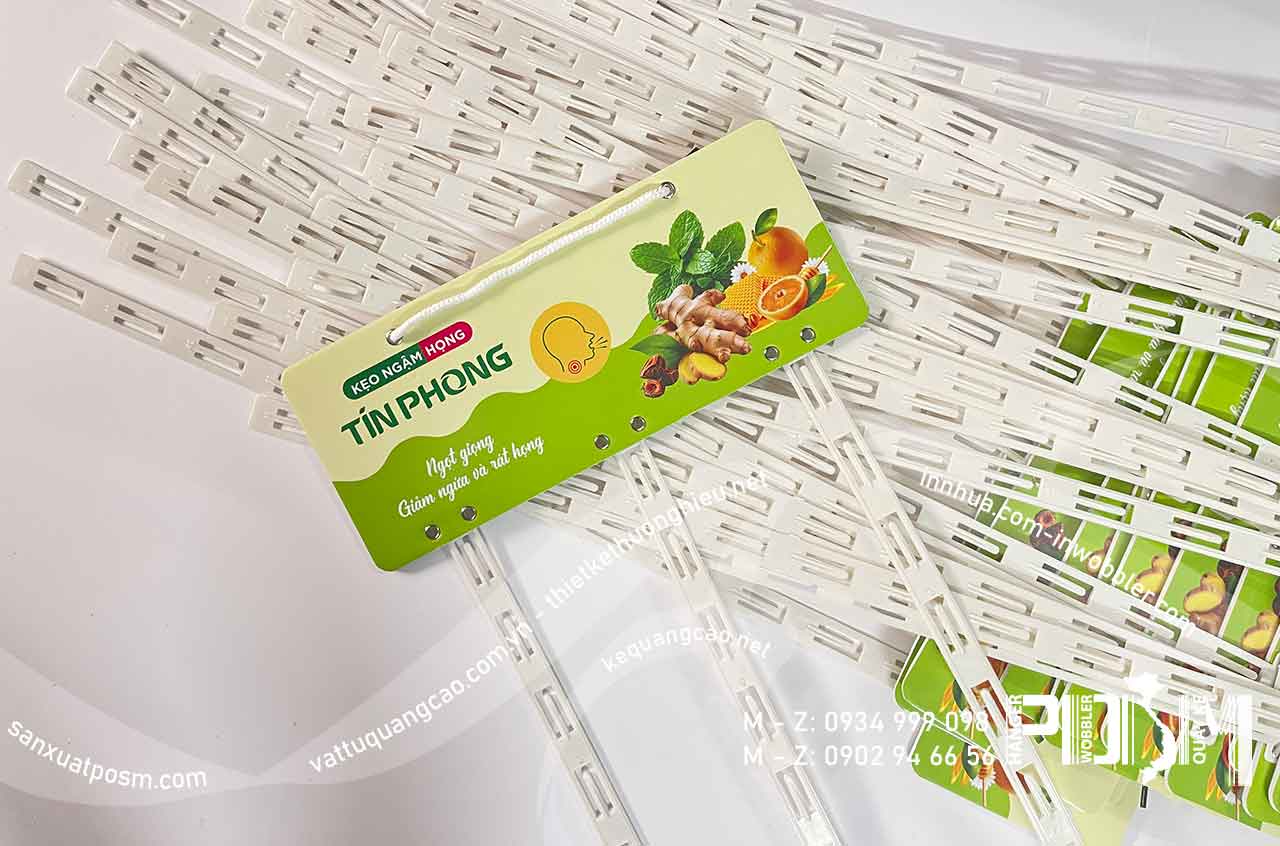 Hanger dây nhựa treo POSM kẹo ngậm họng Tín Phong - Ảnh 3