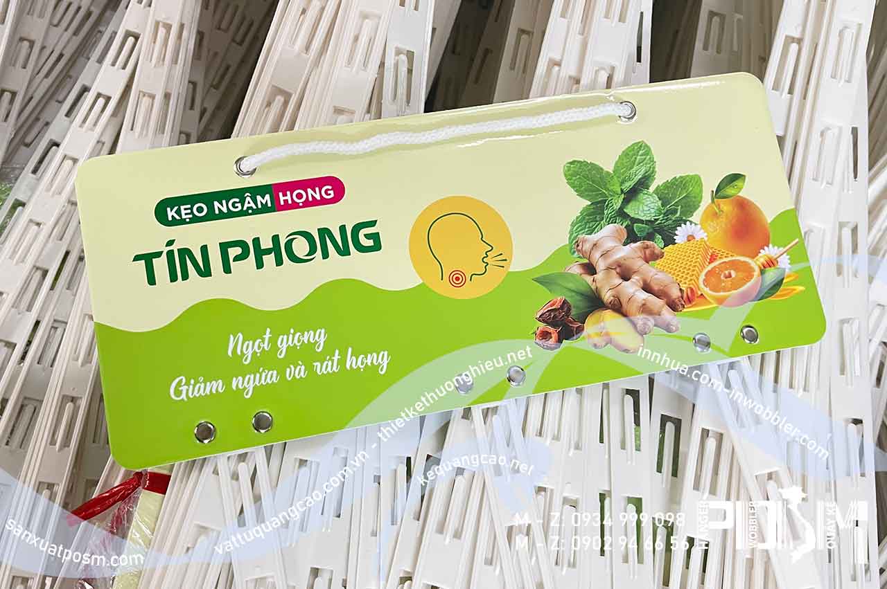 Hanger dây nhựa treo POSM kẹo ngậm họng Tín Phong - Ảnh 4