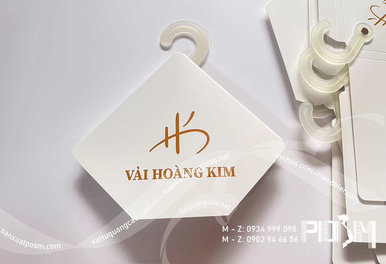 Móc treo mẫu vải hình hộp vuông treo vải nhẹ, vải silk, treo khăn ...