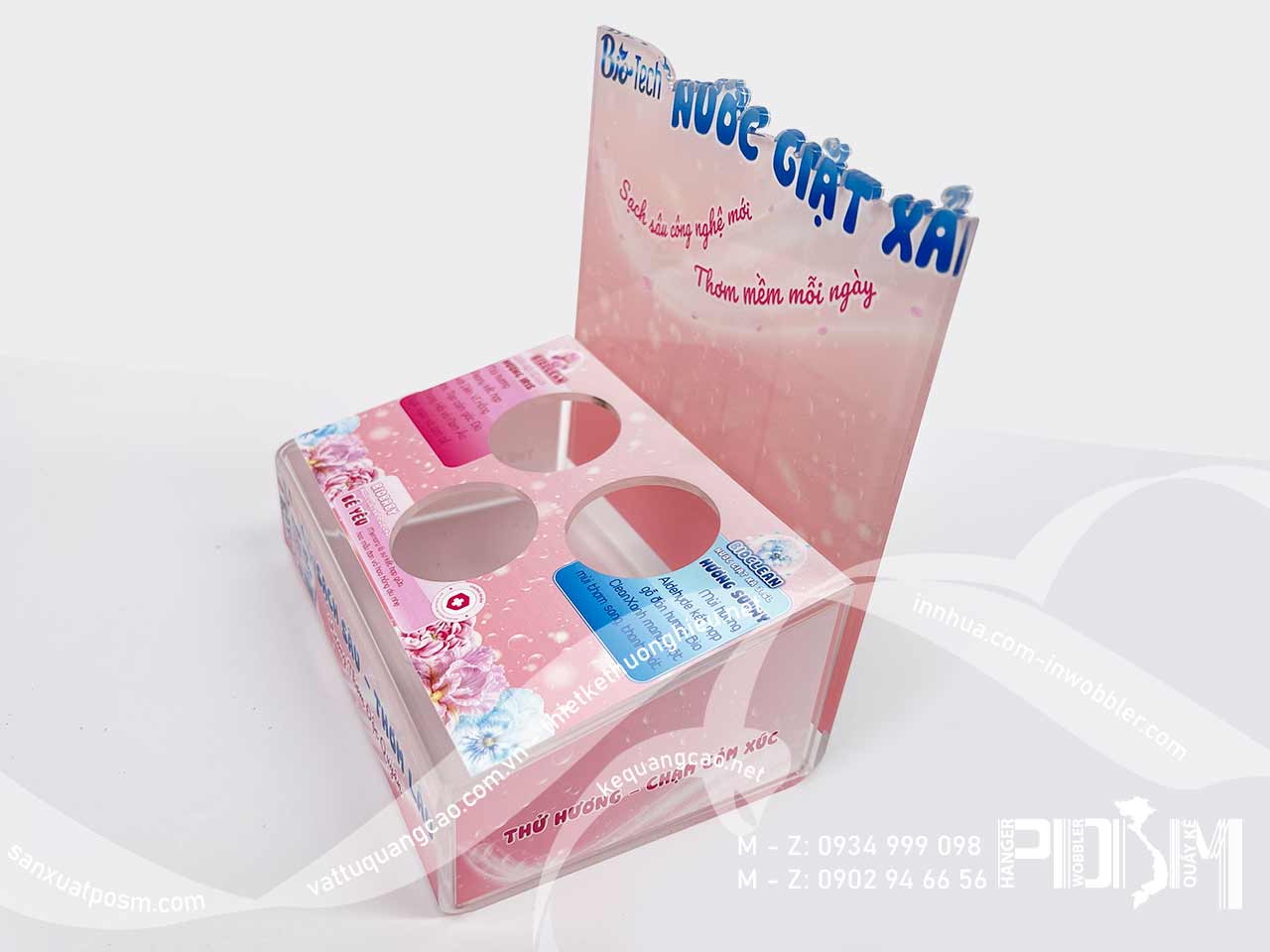 Khay mica tester trưng bày sản phẩm mẫu thử - Ảnh 3