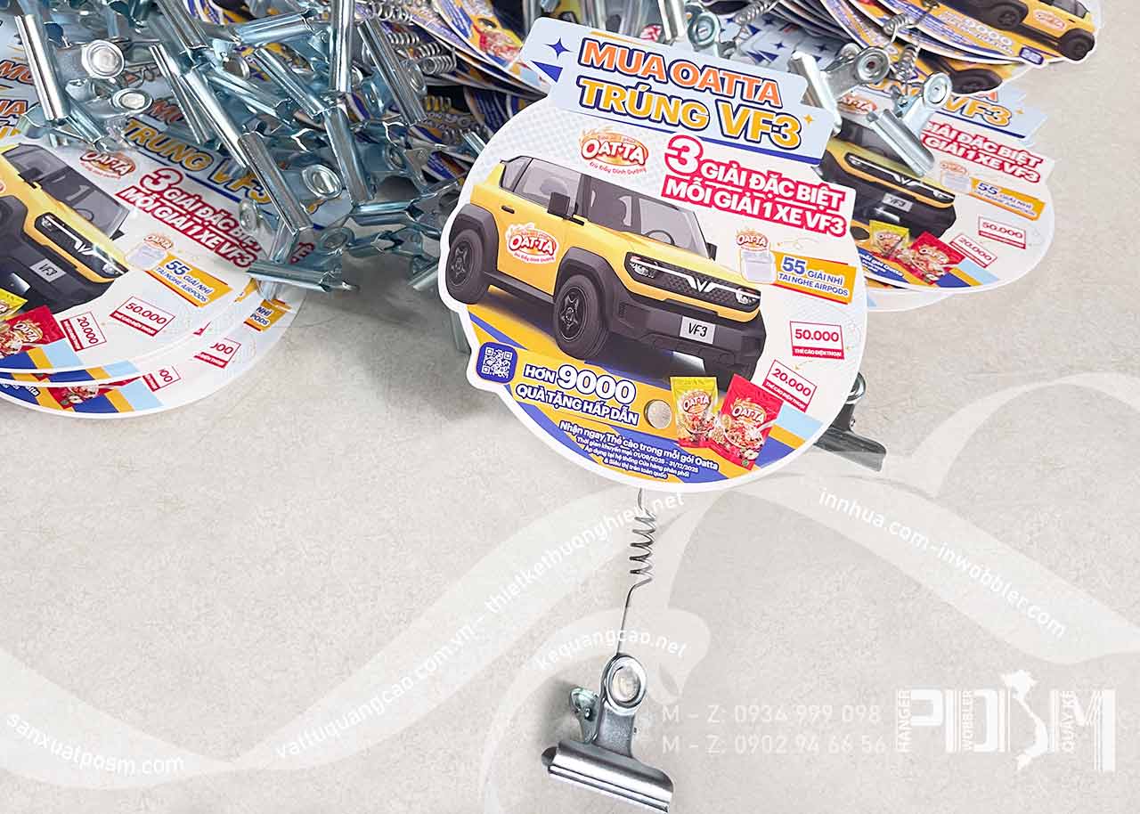 Wobbler lò xo kẹp sắt ngũ cốc và lò xo kẹp sắt sữa Oatta